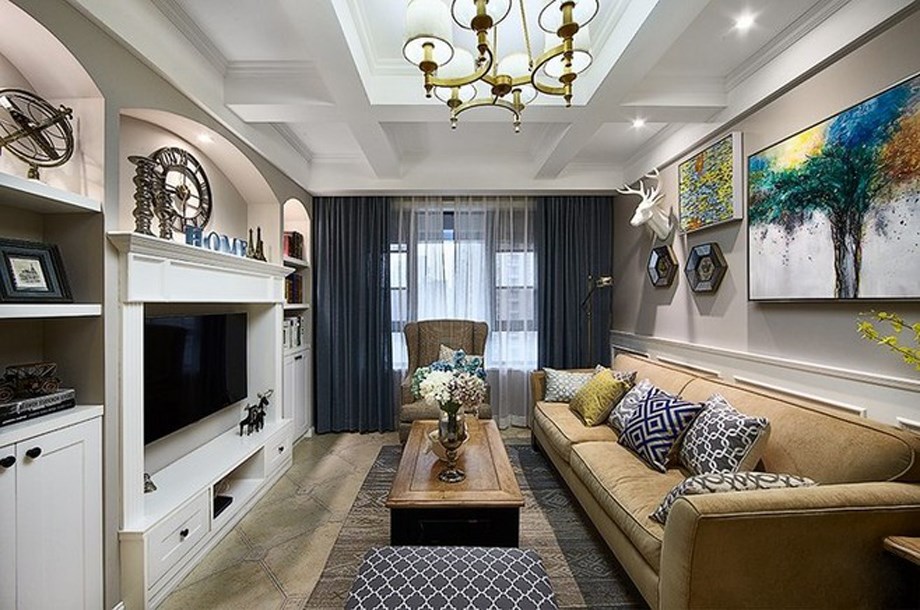 曲江明珠/77平米/歐式風格