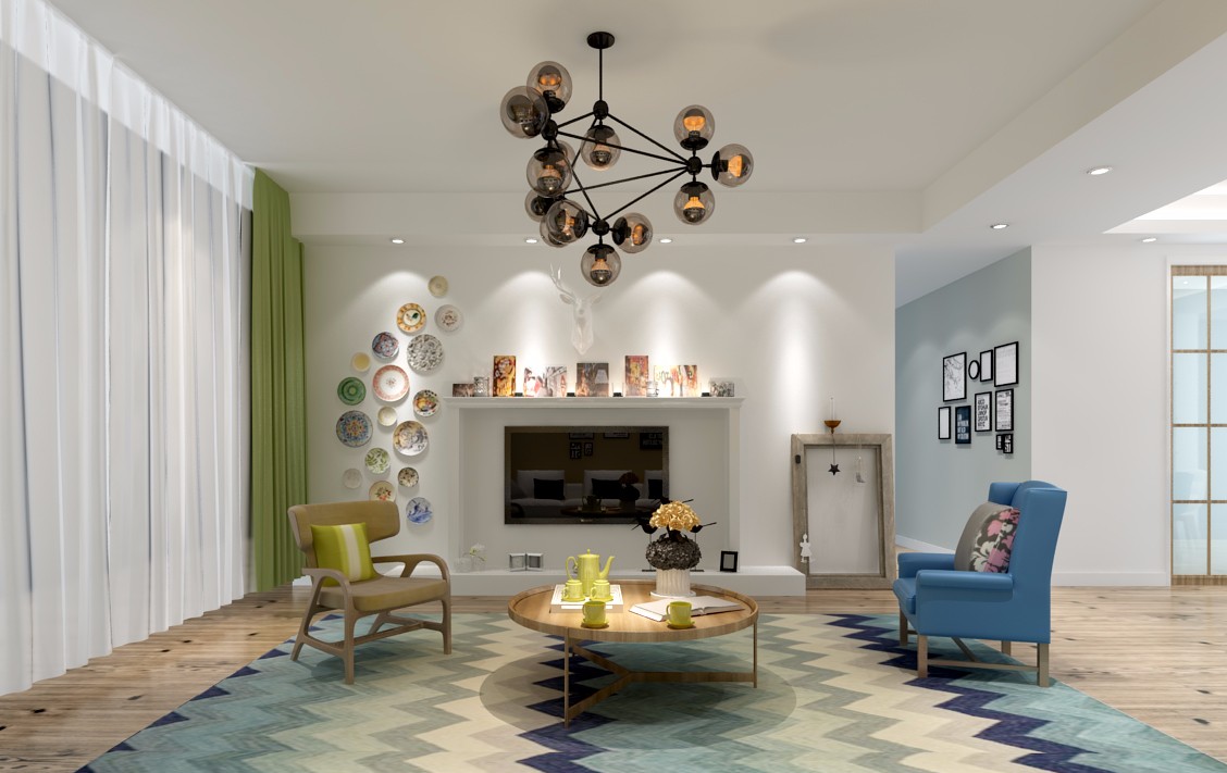 金科天籟城90平米北歐風(fēng)格設(shè)計案例