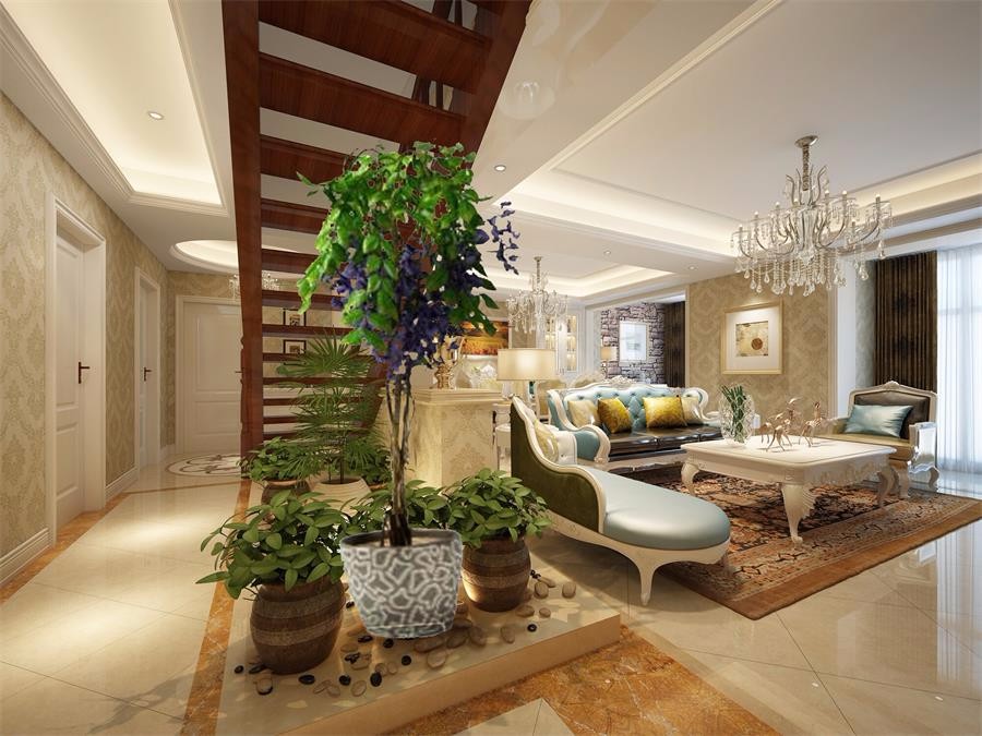 石油大學(xué)/150平米/簡歐風(fēng)格裝修