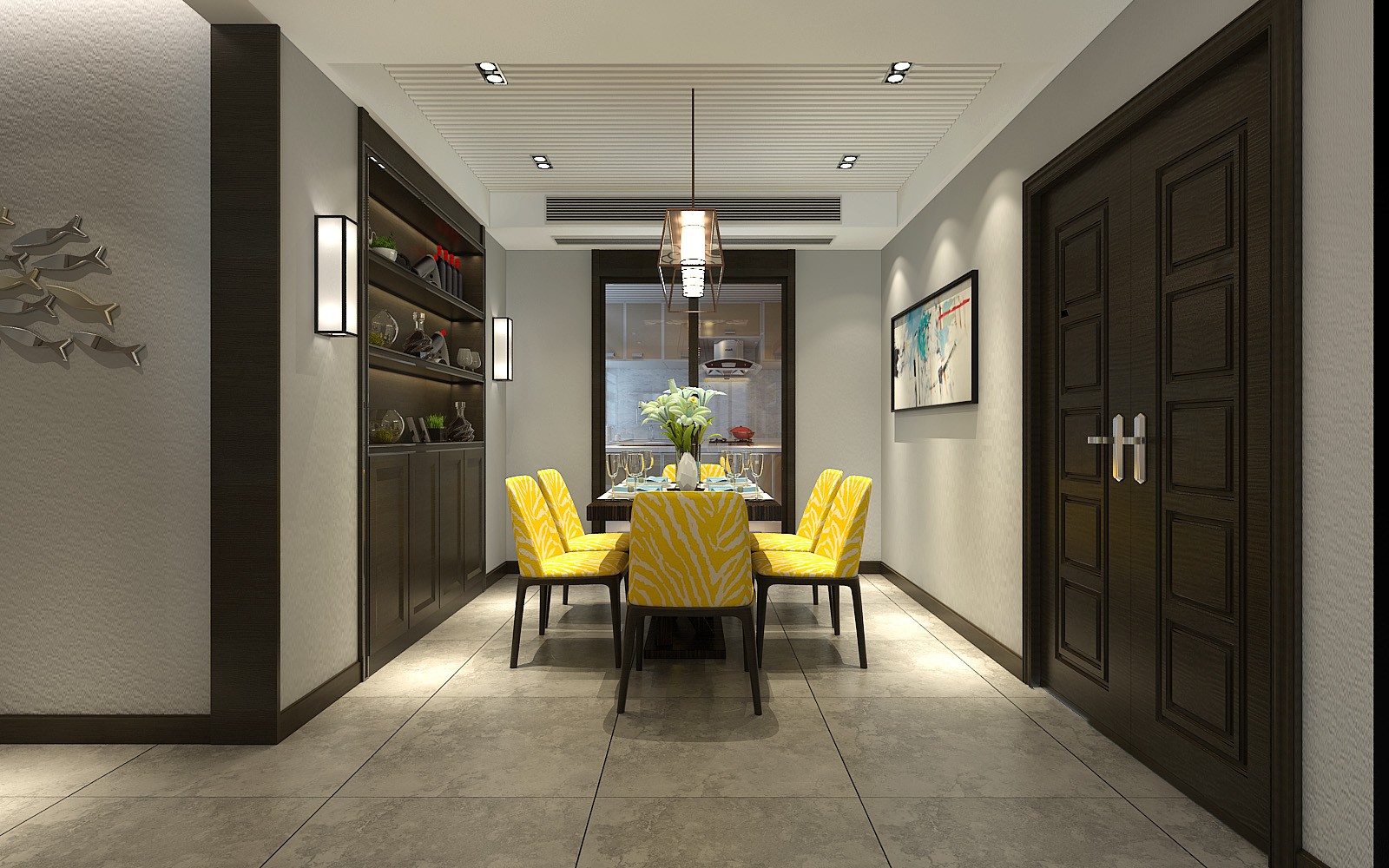 中華世紀城120平簡歐風(fēng)格設(shè)計方案 