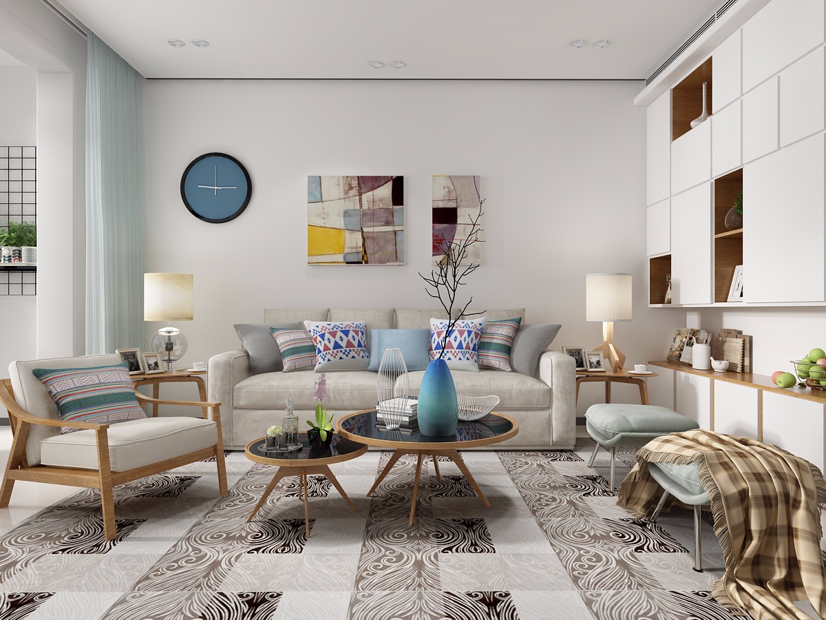 開元第一城120平米北歐風(fēng)格設(shè)計(jì)案例