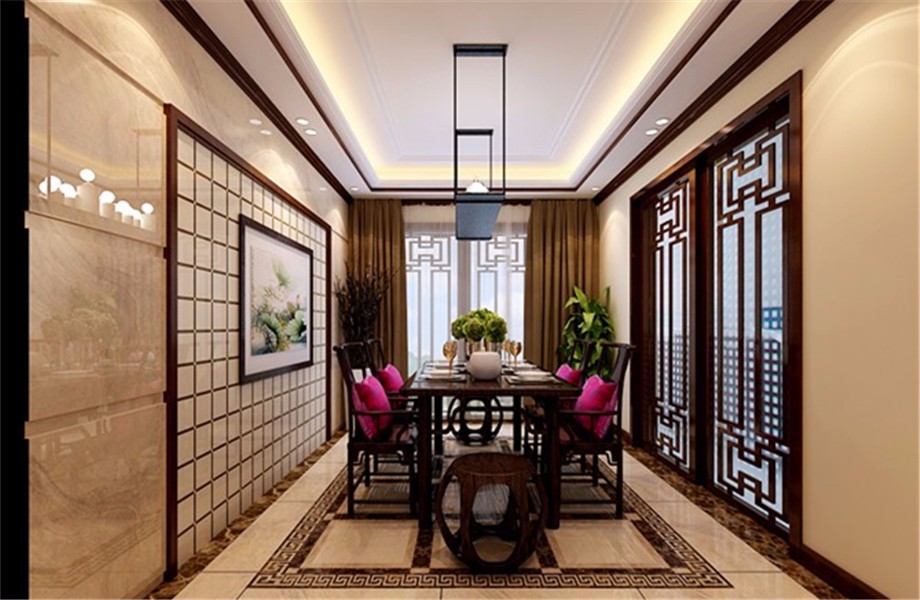 開元第一城120平米新中式風(fēng)格設(shè)計(jì)案例