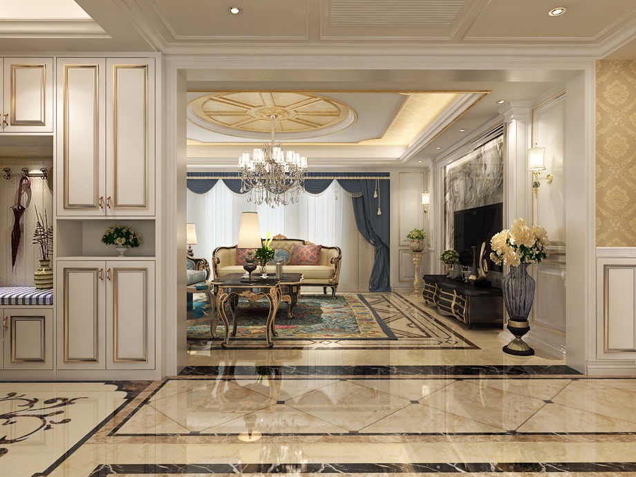 紫薇田園都市180平米歐式風(fēng)格設(shè)計(jì)案例