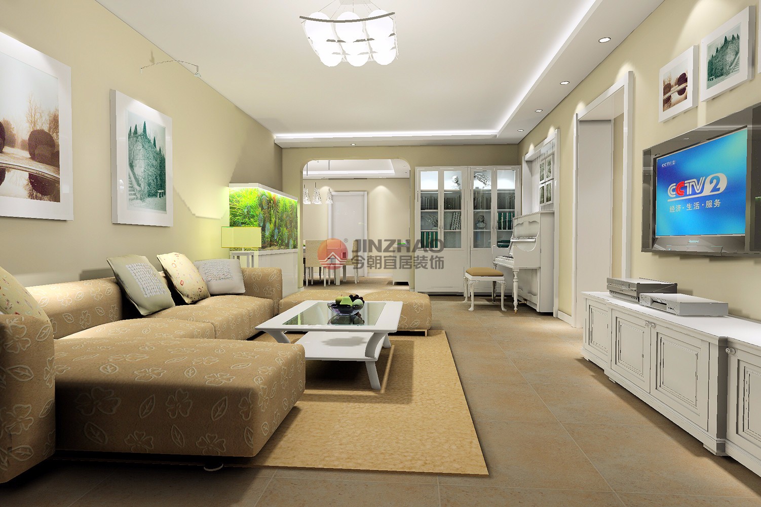 金水灣120平米現(xiàn)代簡(jiǎn)約風(fēng)格設(shè)計(jì)案例