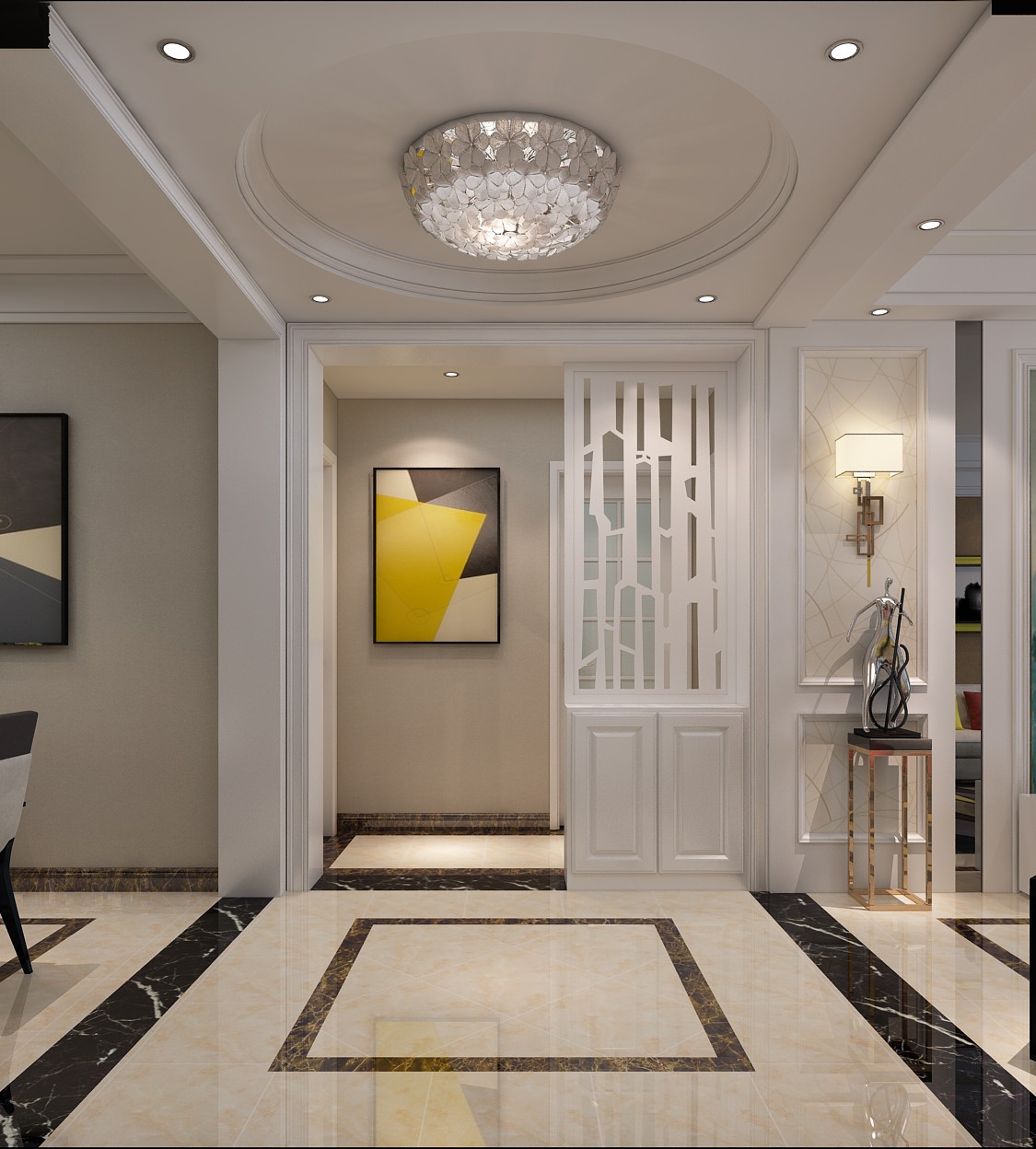 海德堡小區(qū)102平米現(xiàn)代簡約風格設(shè)計案例