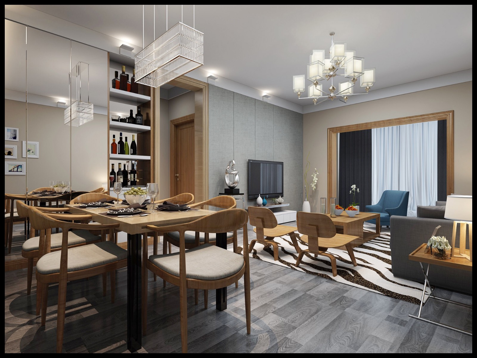 龍湖水晶酈城小區(qū)90平米現(xiàn)代簡約風(fēng)格設(shè)計案例