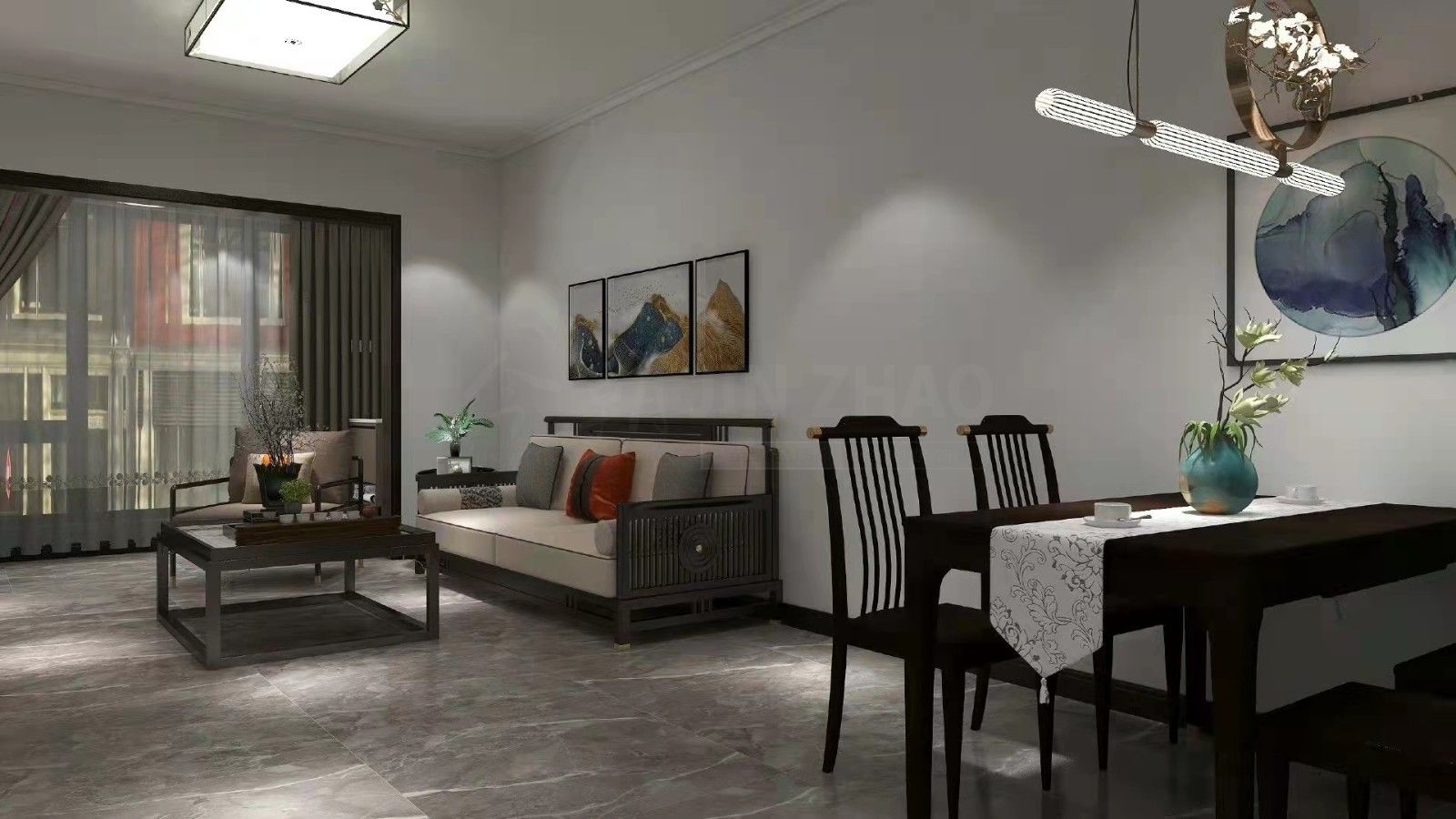 勞動(dòng)公園里