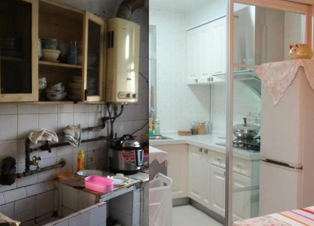 西安廚房改造前后對比圖